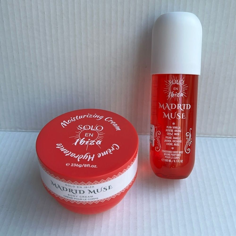 Moisturizing Cream and Body Oil Set - Red
